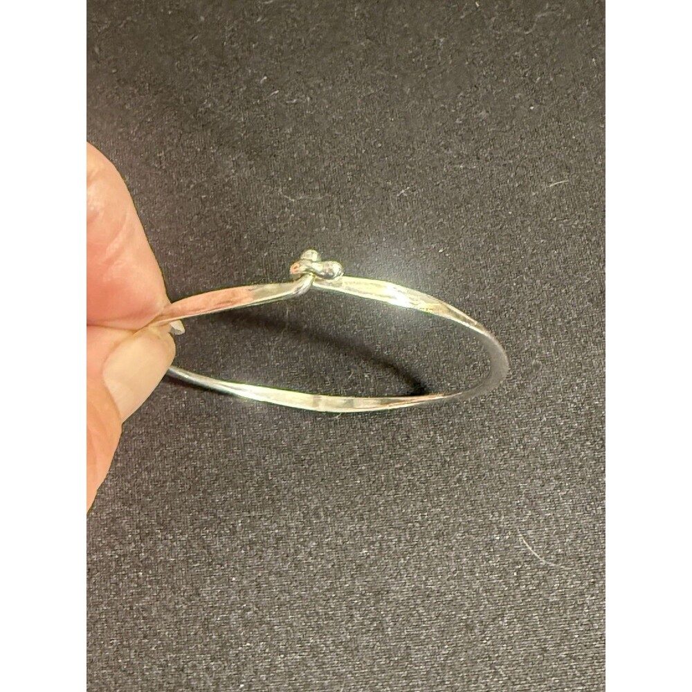 James Avery Hand Hammered Sterling Silver Hook-On Bracelet (PAP008023) - Picture 2 of 12